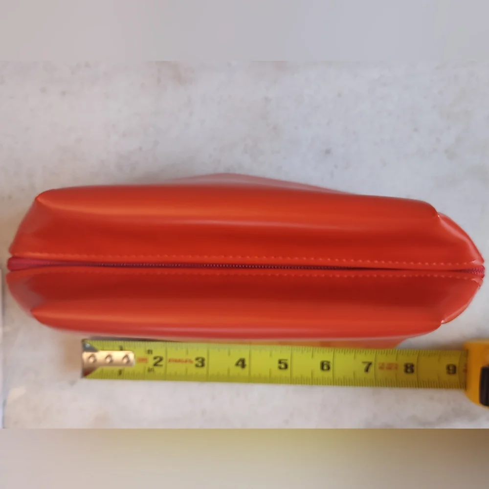 NWT Alleyoop Orange Cushioned Zippered Makeup Bag